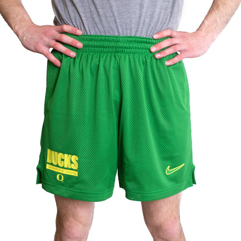 Classic Oregon O, Nike, Green, Shorts, Performance/Dri-FIT, Men, Football, Tricot mesh, Sideline, 792273